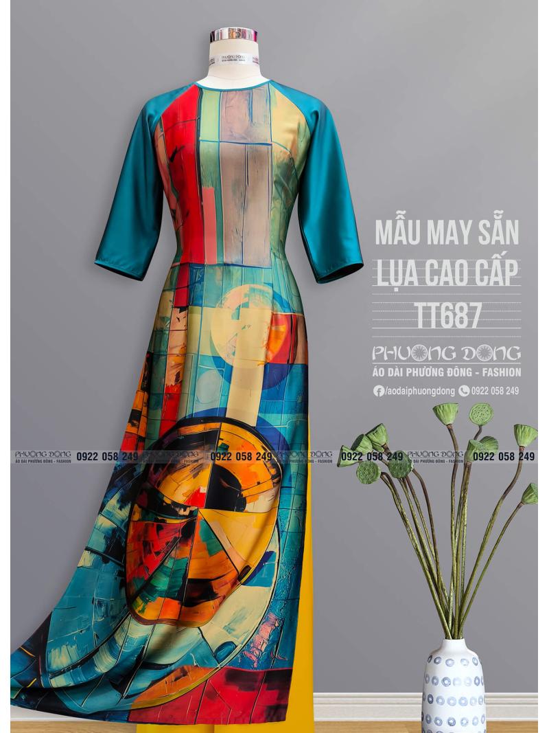 Áo Dài Truyền Thống Lụa Cao Cấp TT687